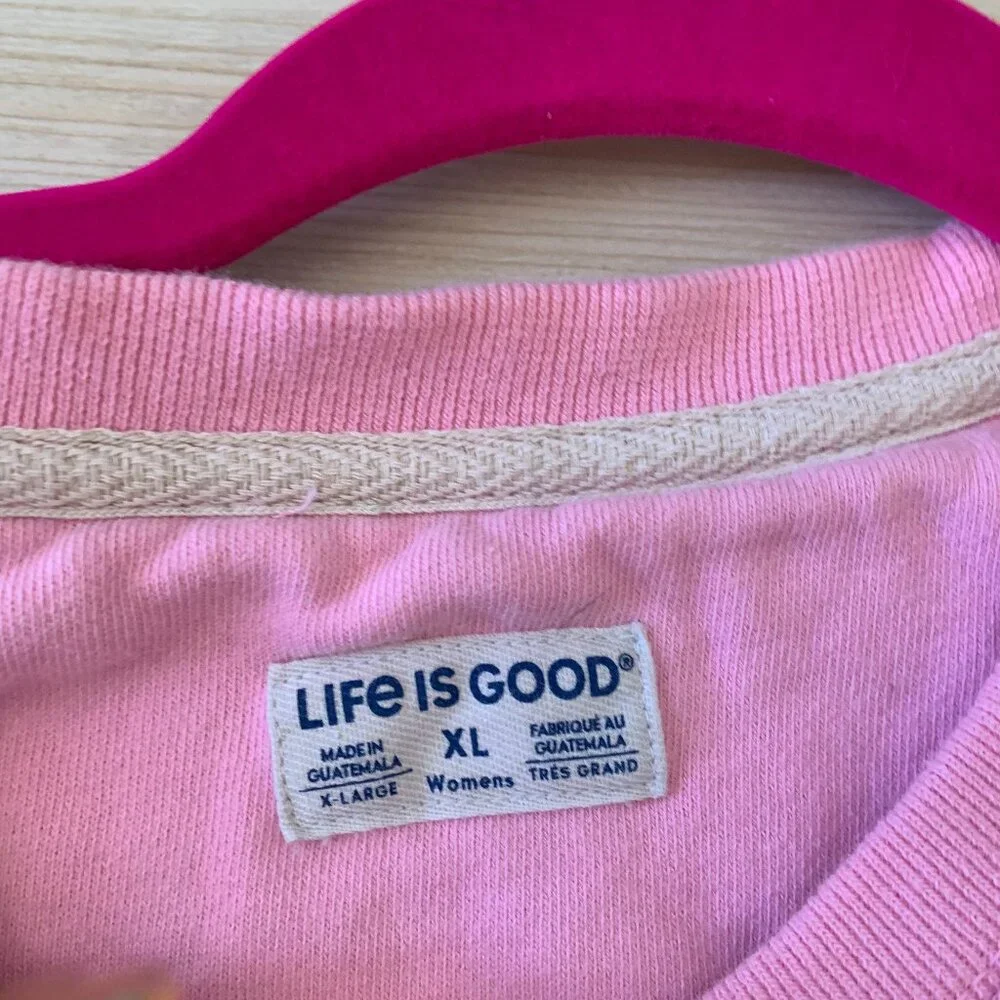 LIFE IS GOOD Crewneck Sweatshirt Sz. XL - Picture 2 of 4